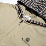 Felpa con cappuccio Aquascutum ACTIVE CLUB CHECK FZ MERINO HOODIE Beige - Foto 3