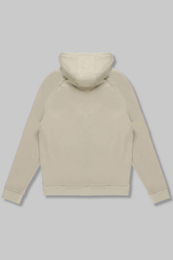 Felpa con cappuccio Aquascutum ACTIVE PATCH FZ RAGLAN HOODIE Beige