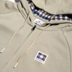 Felpa con cappuccio Aquascutum ACTIVE PATCH FZ RAGLAN HOODIE Beige - Foto 3