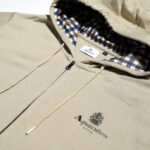 Felpa con cappuccio Aquascutum ACTIVE SMALL LOGO FZ HOODIE Beige - Foto 3