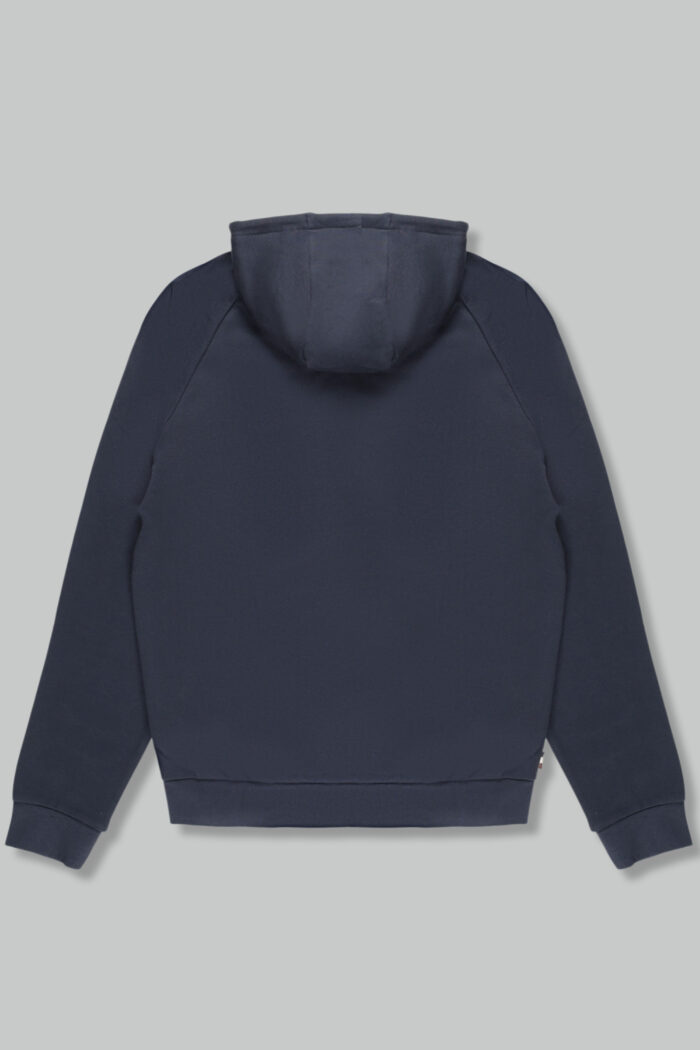 Felpa con cappuccio Aquascutum ACTIVE PATCH FZ RAGLAN HOODIE Blu