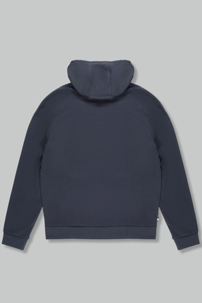 Felpa con cappuccio Aquascutum ACTIVE PATCH RAGLAN HOODIE Blu