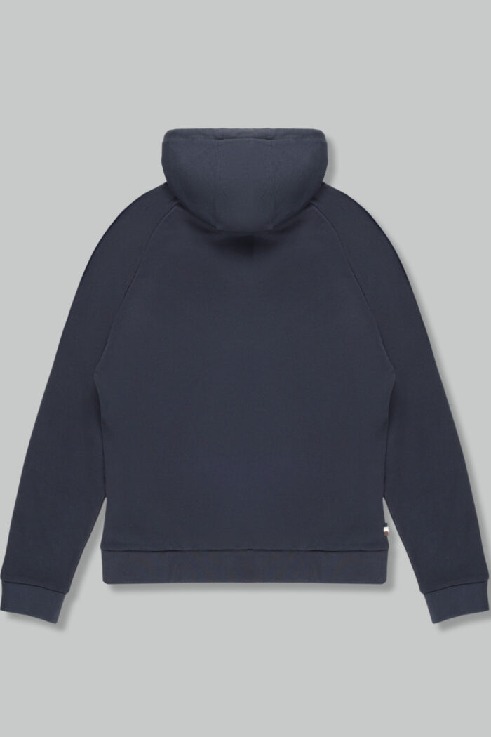 Felpa con cappuccio Aquascutum ACTIVE SMALL LOGO RAGLAN HOODIE Blu