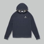 Felpa con cappuccio Aquascutum ACTIVE SMALL LOGO RAGLAN HOODIE Blu - Foto 1