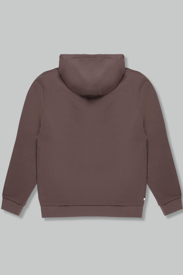 Felpa con cappuccio Aquascutum ACTIVE BIG LOGO HOODIE Marrone