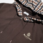 Felpa con cappuccio Aquascutum ACTIVE CLUB CHECK FZ MERINO HOODIE Marrone - Foto 3