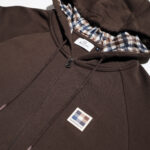 Felpa con cappuccio Aquascutum ACTIVE PATCH FZ RAGLAN HOODIE Marrone - Foto 3