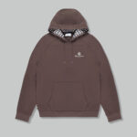 Felpa con cappuccio Aquascutum ACTIVE SMALL LOGO RAGLAN HOODIE Marrone - Foto 1