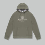 Felpa con cappuccio Aquascutum ACTIVE BIG LOGO RAGLAN HOODIE Verde Oliva - Foto 1