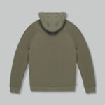 Felpa con cappuccio Aquascutum ACTIVE PATCH FZ RAGLAN HOODIE Verde Oliva - Foto 2