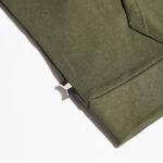 Felpa con cappuccio Aquascutum ACTIVE PATCH FZ RAGLAN HOODIE Verde Oliva - Foto 4