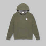 Felpa con cappuccio Aquascutum ACTIVE PATCH FZ RAGLAN HOODIE Verde Oliva - Foto 1