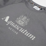 Felpa senza cappuccio Aquascutum ACTIVE BIG LOGO RAGLAN Antracite - Foto 3