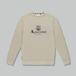 Felpa senza cappuccio Aquascutum ACTIVE BIG LOGO CREWNECK Beige - Foto 1