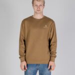 Felpa senza cappuccio Aquascutum ACTIVE SMALL LOGO CREWNECK Beige scuro - Foto 1