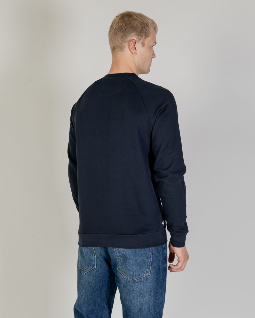 Felpa senza cappuccio Aquascutum ACTIVE BIG LOGO RAGLAN Blu - Foto 4