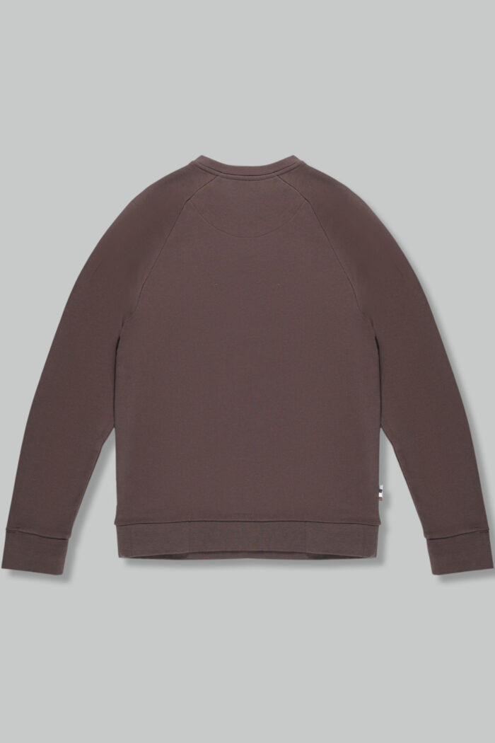 Felpa senza cappuccio Aquascutum ACTIVE SMALL LOGO RAGLAN Marrone