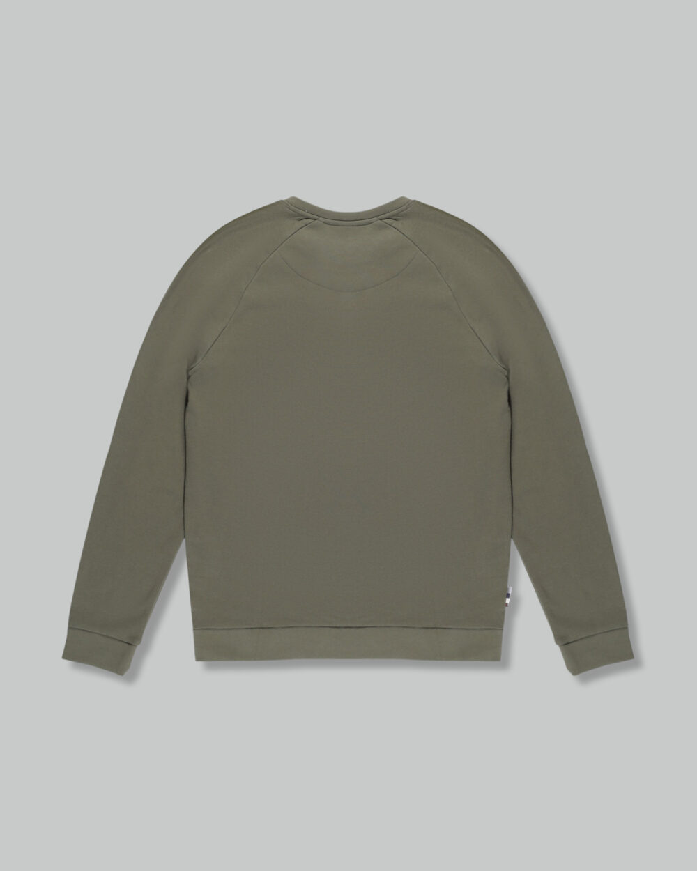 Felpa senza cappuccio Aquascutum ACTIVE PATCH CREWNECK Verde Oliva - Foto 2