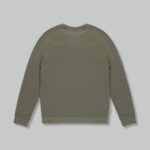 Felpa senza cappuccio Aquascutum ACTIVE PATCH CREWNECK Verde Oliva - Foto 2