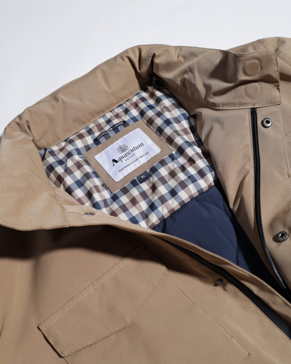 Giacchetto Aquascutum HYDRO ACTIVE FIELD JACKET Beige scuro - Foto 2