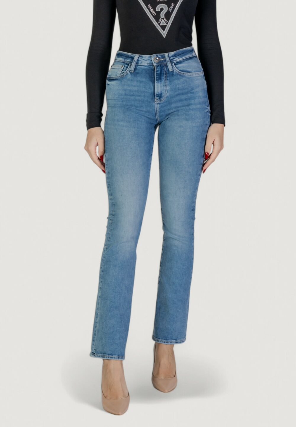 Jeans bootcut Guess SEXY FLARE Denim chiaro - Foto 1