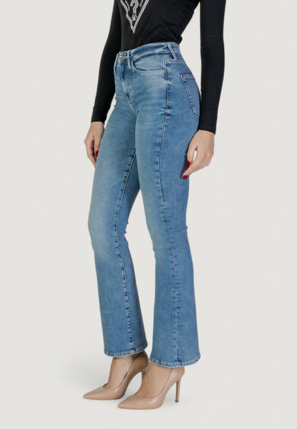 Jeans bootcut Guess SEXY FLARE Denim chiaro - Foto 2