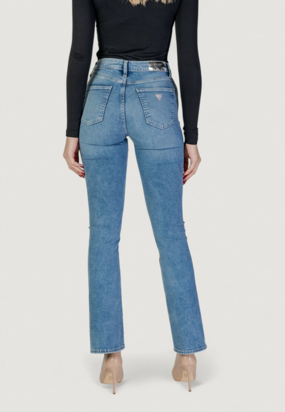 Jeans bootcut Guess SEXY FLARE Denim chiaro - Foto 4