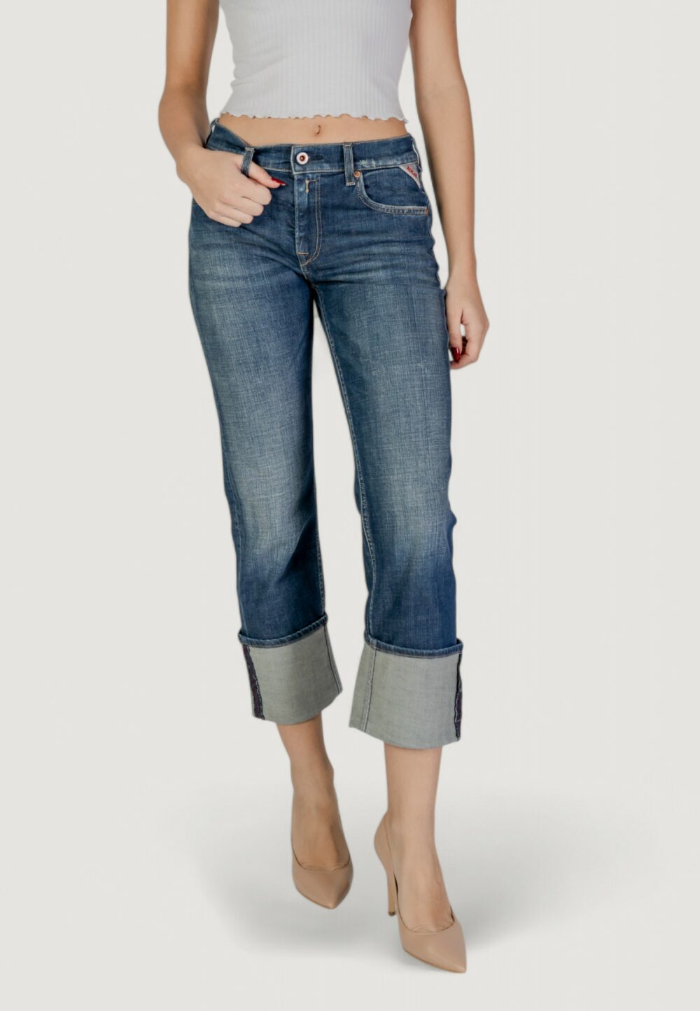 Jeans bootcut Replay  Denim scuro - Foto 1