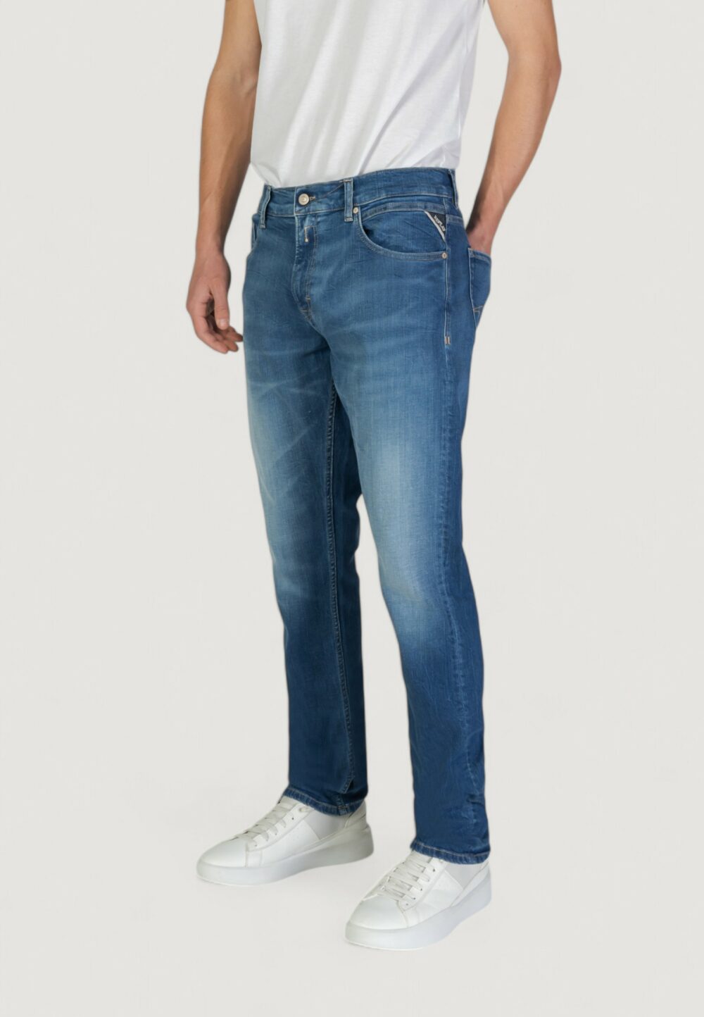 Jeans Tapered Replay  Denim - Foto 3