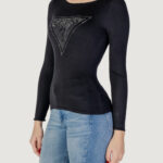 Maglia Guess LS TRIANGLE LOGO ELI Nero - Foto 2