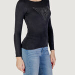 Maglia Guess LS TRIANGLE LOGO ELI Nero - Foto 3