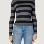 Maglia Jacqueline de Yong Jdyplum L/S O-Neck Knt Noos Grigio Scuro - Foto 3