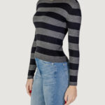 Maglia Jacqueline de Yong Jdyplum L/S O-Neck Knt Noos Grigio Scuro - Foto 4