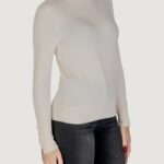 Maglia Jacqueline de Yong Jdymalou L/S O-Neck Button Knt Panna - Foto 3