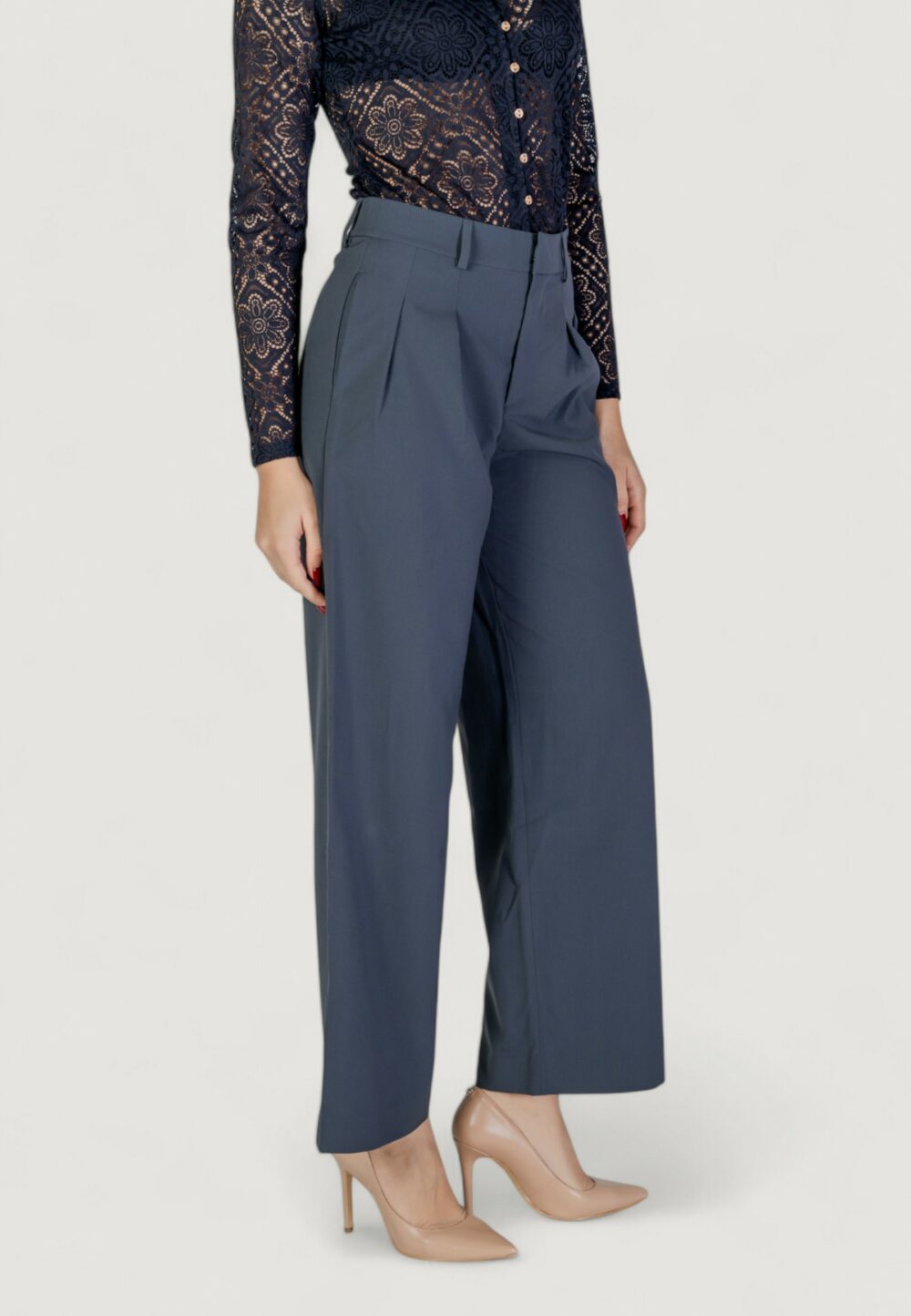 Pantaloni a palazzo Calvin Klein Jeans TAILORED WIDE LEG Antracite - Foto 3