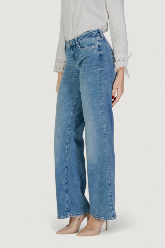 Pantaloni a palazzo Guess SEXY PALAZZO Denim chiaro