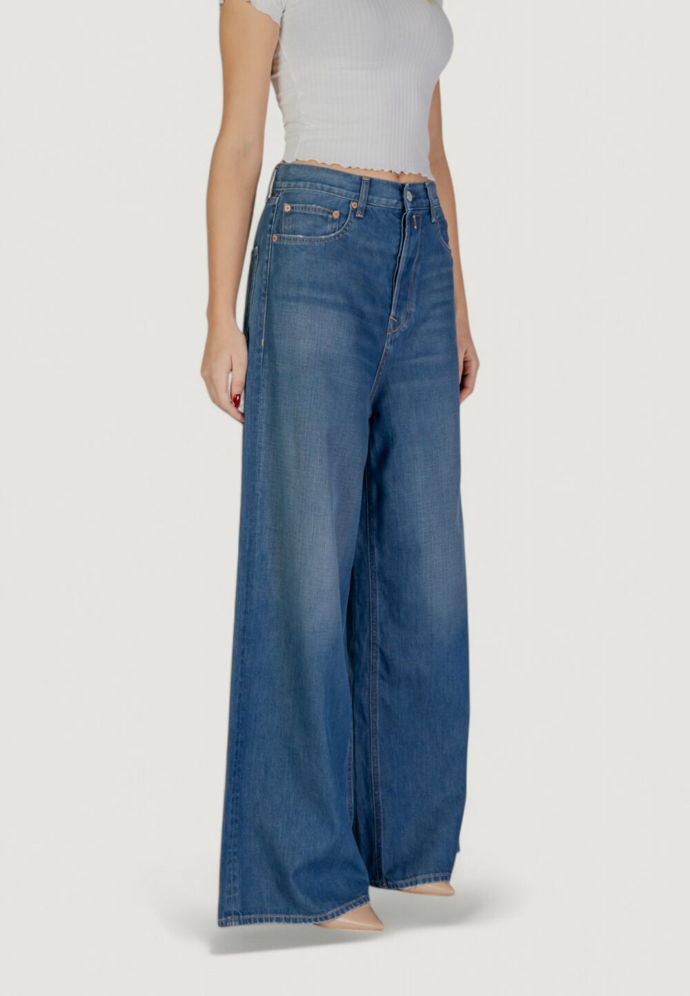 Pantaloni bootcut Replay  Denim - Foto 2