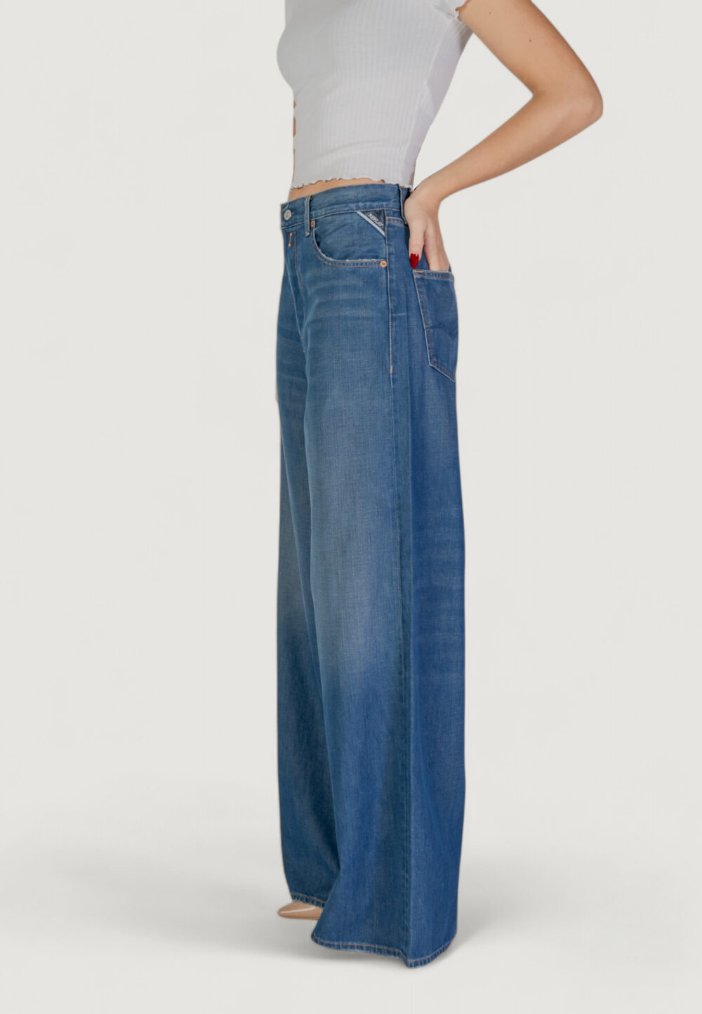 Pantaloni bootcut Replay  Denim - Foto 4