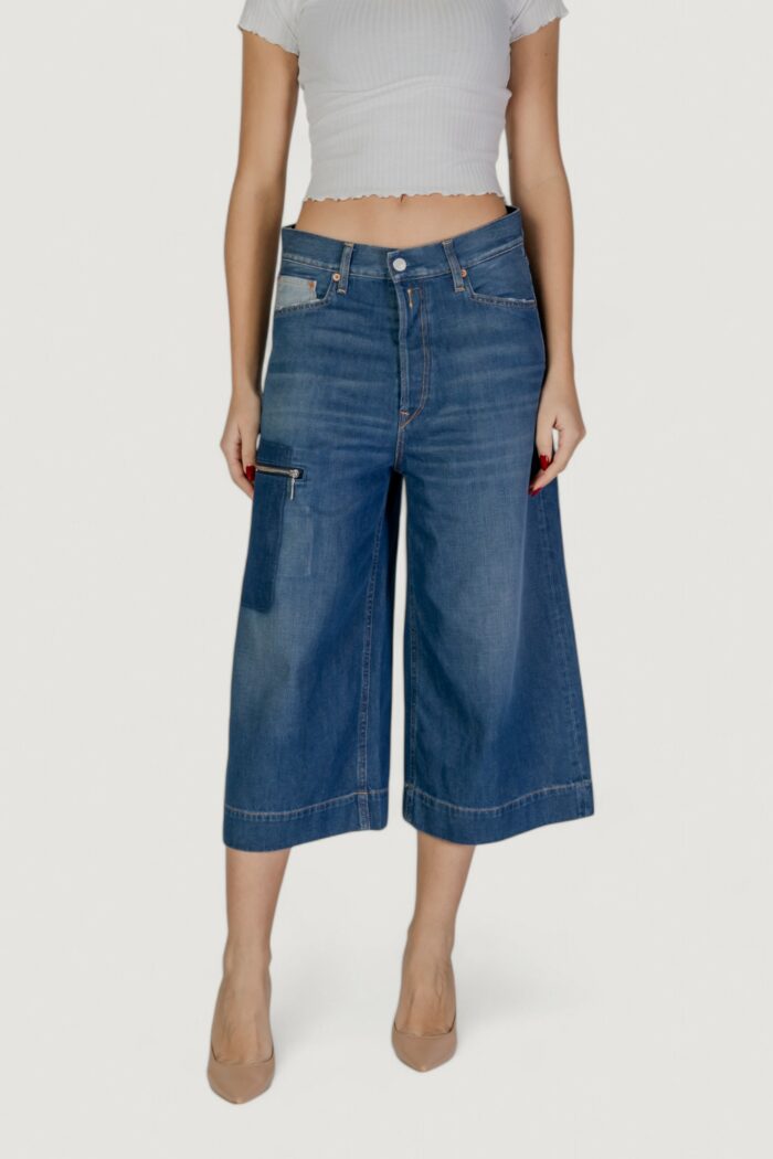 Pantaloni cropped Replay  Blu