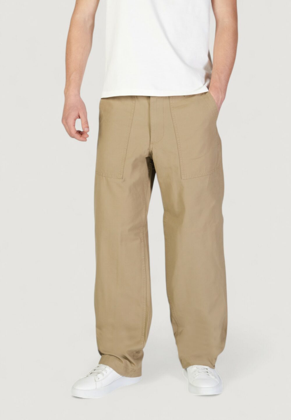 Pantaloni Jack Jones JPSTBILL BARKLEY FATIGUE NOOS Beige - Foto 4