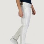 Pantaloni slim Jeckerson JOHN 5 TASCHE TOPPA Bianco - Foto 2