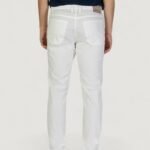 Pantaloni slim Jeckerson JOHN 5 TASCHE TOPPA Bianco - Foto 4