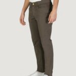 Pantaloni slim Jeckerson JOHN 5 TASCHE TOPPA Cioccolato - Foto 2