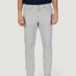 Pantaloni slim Jeckerson JOHN 5 TASCHE TOPPA Grigio Chiaro - Foto 1