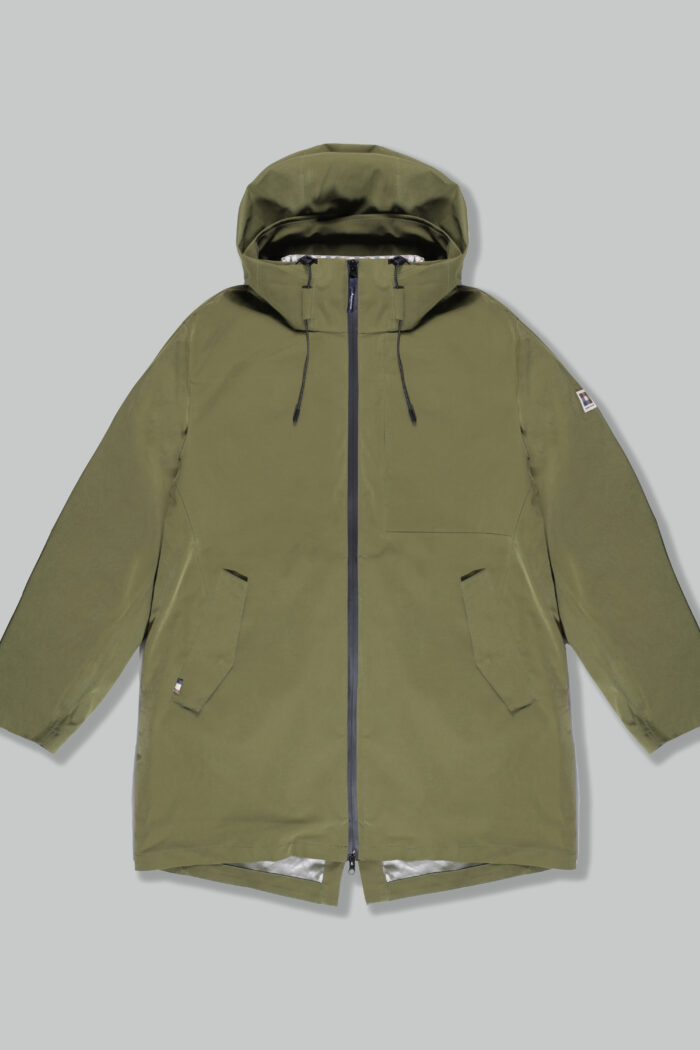 Parka Aquascutum HYDRO 3-WAY ACTIVE CLUB CHECK PARKA Verde Oliva