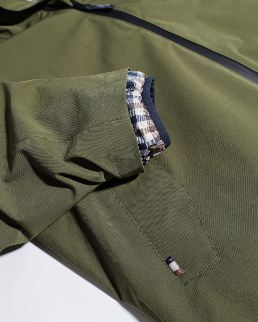 Parka Aquascutum HYDRO 3-WAY ACTIVE CLUB CHECK PARKA Verde Oliva - Foto 4