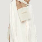 Pashmina Calvin Klein GEO MINIMAL LOGO LINEN STOLE Beige - Foto 1