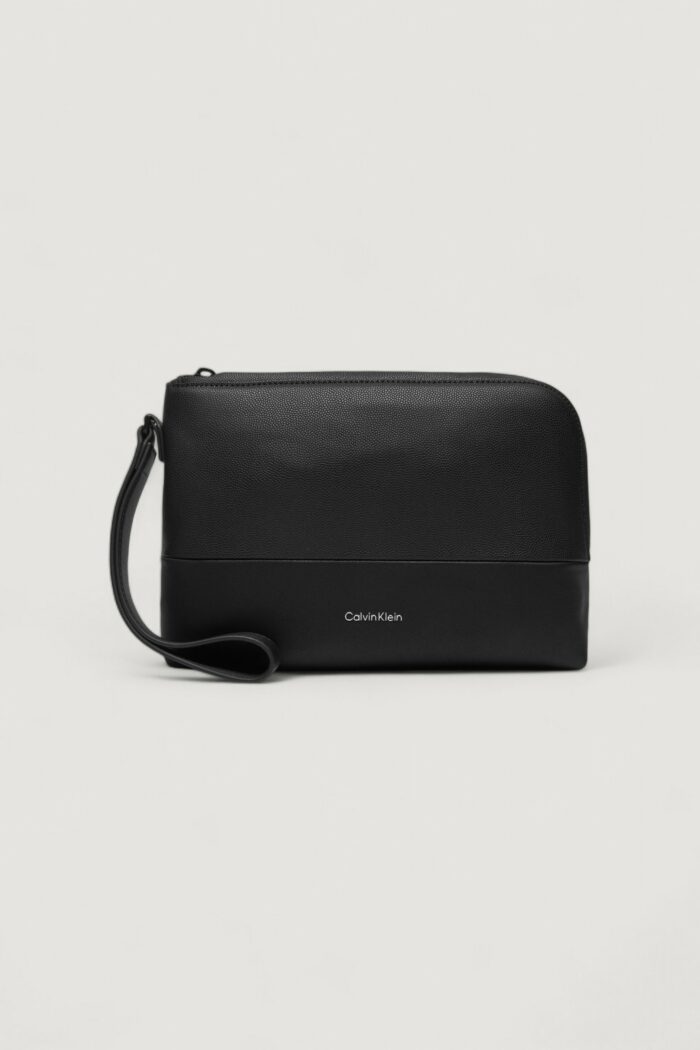 Pochette e beauty Calvin Klein CK MUST COMPACT CASE Nero