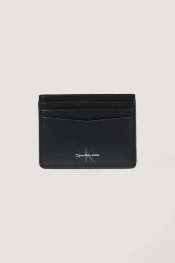 Portacarte Calvin Klein MONOGRAM SOFT CARDCASE 6CC Nero