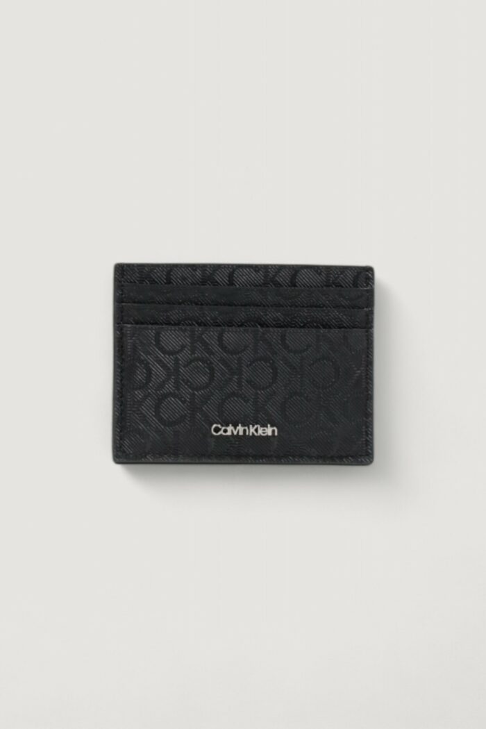 Portacarte Calvin Klein CK MUST MONO CARDHOLDER 6CC Nero